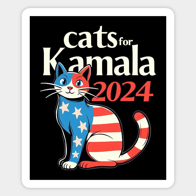 Cats For Kamala Magnet by CreativeSage